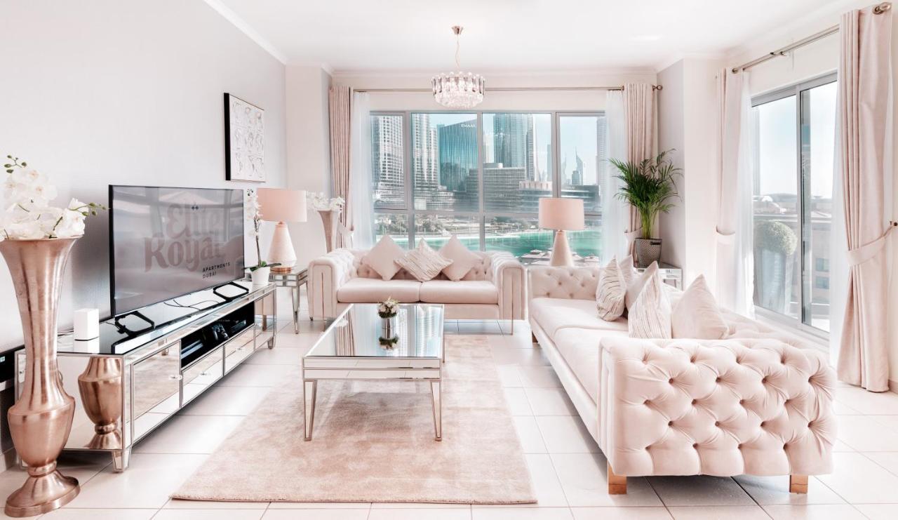Elite Royal Apartment - Full Burj Khalifa & Fountain View - Brilliant - 2 Bedrooms & 1 Open Bedroom Without Partition 迪拜 外观 照片